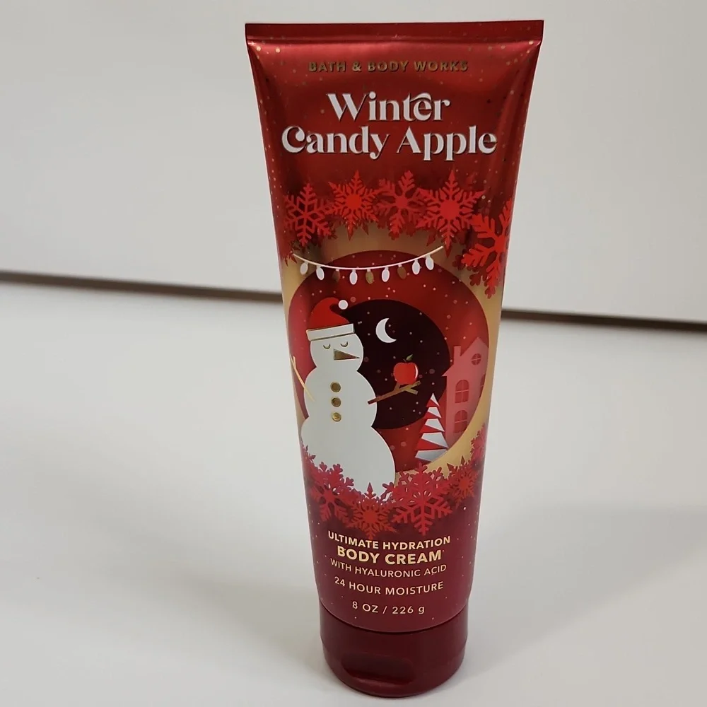 Bath & Body Works Winter Candy Apple Ultimate Hydration Body Cream 8‎ oz NEW